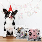 Teling 20 Packs Dog Paw Clear PVC Gift Bags - Image 5