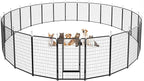 Dog Playpen Outdoor Extra Wide 24 Piece Panels Heavy Duty Dog Fence 50" Height by Committedtobetterpetlife
