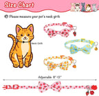 Breakaway Cat Collar with Removable Bow Tie and Bell, Cute Multi-Style Patterns - Image 3
