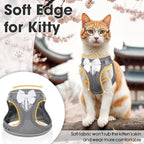 Cat Vest Harness and Leash Set for Walking Escape Proof, Adjustable Kitten - Image 3
