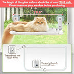 AMOSIJOY Cordless Cat Window Perch, Cat Hammock - Image 2
