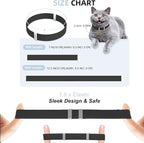 Cat Collar with Bell, 7-12 Inch Adjustable, Soft None Breakaway Lightweight - Image 3