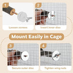 8 PCS Bird Perches for Cage, Natural Wood Parrot Perch Stand, Birds Cage - Image 4