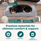 Furhaven Orthopedic Dog Bed for Large/Medium Dogs w/ Removable Bolsters & - Image 5