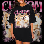 IZI POD Custom Dog Shirt for Women, Personalized Pet Face Photo Shirt, Bootleg - Image 2