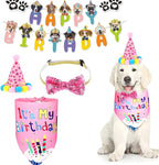Dog Boy Birthday Party Outfits, Birthday Hat, Bow Tie, Happy Birthday Banner - Image 2