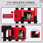 Globlazer Gothic Heavy Duty Cat Tree, 74in Sturdy Goth Cat Tower - Image 2