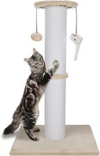 Cat Scratching Post 34 Inches Heavy Duty and Thicker Cat Scratching Post Sisal by Ahomdoo