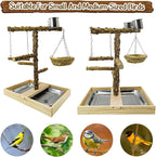 Tfwadmx Bird Perch Natural Wood Stand Toy Parrot Play Stand Platform and - Image 5