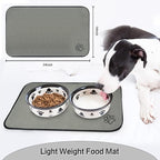 SINLAND Microfiber Pet Bowl Mat Dog Cats Feeding Mats - Image 2
