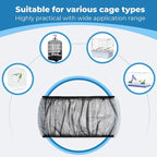 2 Pcs Bird Cage Seed Catcher, Adjustable Bird Cage Net Cover, Reusable Soft - Image 3