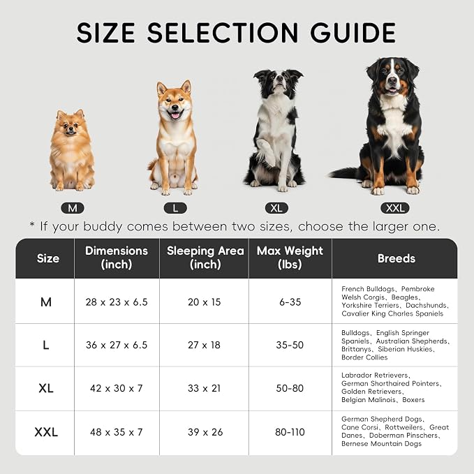 Homemate Dog Bed Medium Size Dog 28x23 inch - Image 3