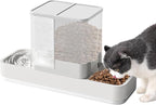 Yummy Sam Automatic Small Pet Feeder and Water Dispenser, 2 in 1 Gravity Cat by YummySam