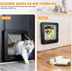 Smart Cat Door for Interior & Exterior, RFID Cat Pet Door - Image 3
