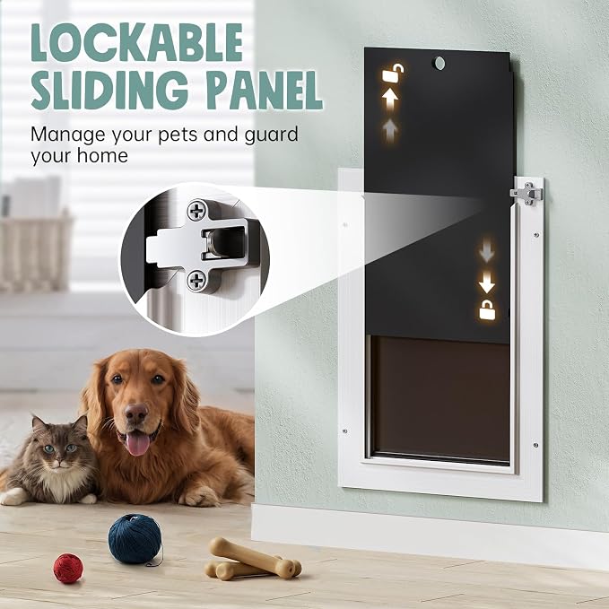 3-Flap Insulated Aluminum Dog Door - Image 5