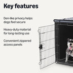 Amazon Basics Dog Cage Cover for 48-inch Wire Crates, Heavy-Duty - Image 2