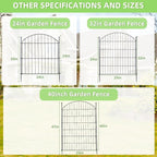 Decorative Garden Fence 40in x24ft, 10 Pack No Dig Fence Animal Barrier - Image 7
