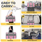 Soft - Sided Pet Carrier for Cats and Small Dogs, Airline - Approved, Foldable - Image 5