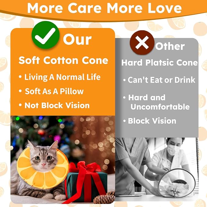 Cat Cone Collar Soft, Waterproof Cat Recovery Collar - Image 6