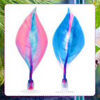 WILLBOND 2 Pcs Blue Pink Silicone Betta Fish Bed Leaf Hammock Betta Fish Tank - Image 4