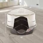 Nature’s Miracle Hooded Corner Litter Box, - Image 8