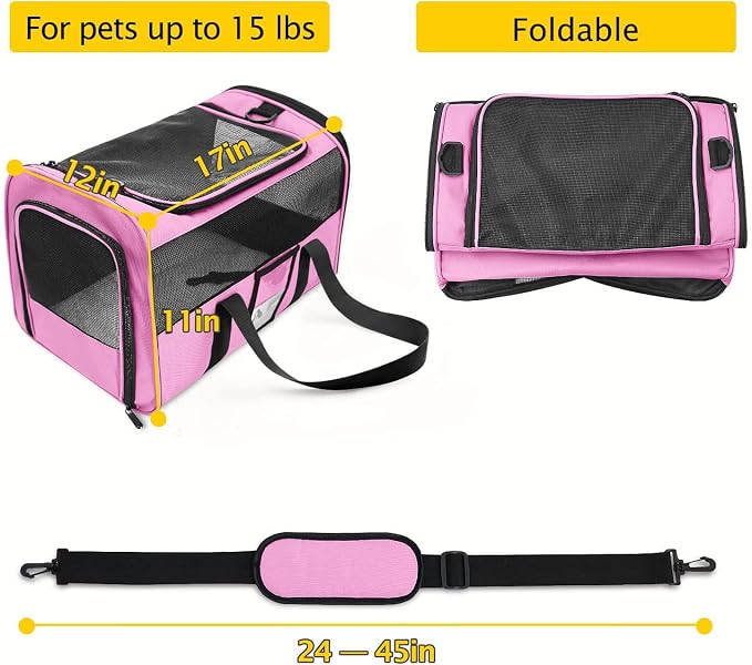 Refrze Pet Carrier Airline Approved, Cat Carriers - Image 2