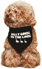 Silly Goose on The Loose Triangle Dog Bandana, Summer Bandana Funny Triangle - Image 7