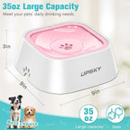 UPSKY No-Slip Slow Drinking Bowl - 35oz No Spill Pet Dispenser - Image 3