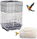 Bird Cage Seed Catcher, Seed Catcher Guard Net Cover, Parrot Nylon Mesh Net by DECKALY