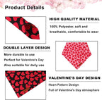 ADOGGYGO Valentine Dog Bandana 2 Pack, Reversible Red Pink Heart Puppy Scarf Bib - Image 5