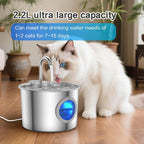 Cat Water Fountain Advanced 304 Stainless Steel 2.2L/74oz - Image 8