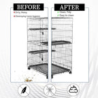 2PCS Bird Cage Cover, Bird Cage Seed Catcher, Birdcage Cover Skirt, Airy Nylon - Image 4