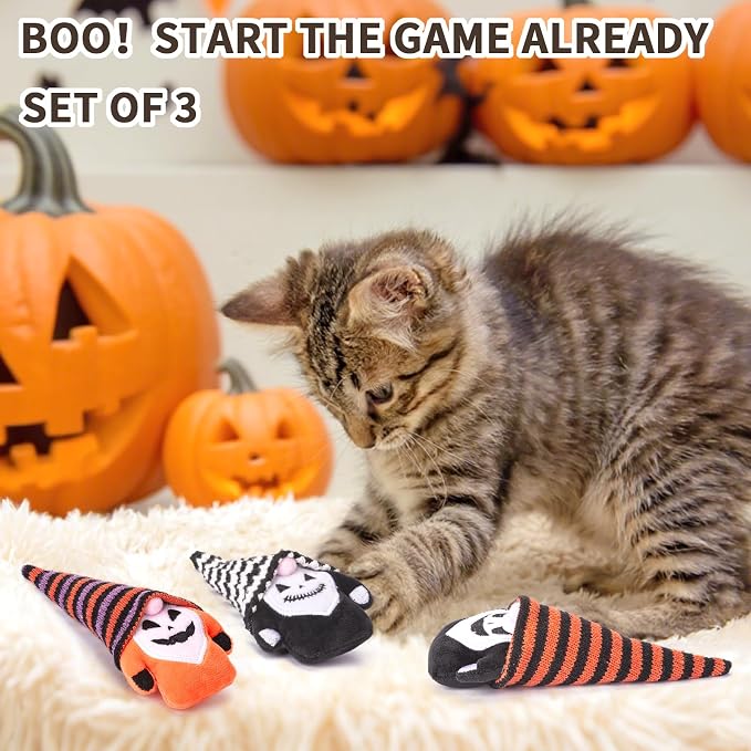 Retro Shaw Catnip Toys Gnome, Fun Cat Toys - Image 6