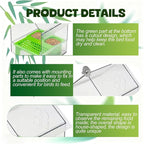 Pull-Out External Parrot Feeder, No Mess Bird Feeder, Decorative Transparent - Image 6