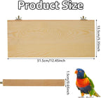 4 Pack Bird Perch Stand 12.4×5.3 Inch Parrot Wood Platform Rectangle Wood Perch - Image 2