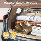 4 Pack Disposable Cat Litter Boxes, Durable Leak-Proof Cardboard Kitty Litter - Image 8