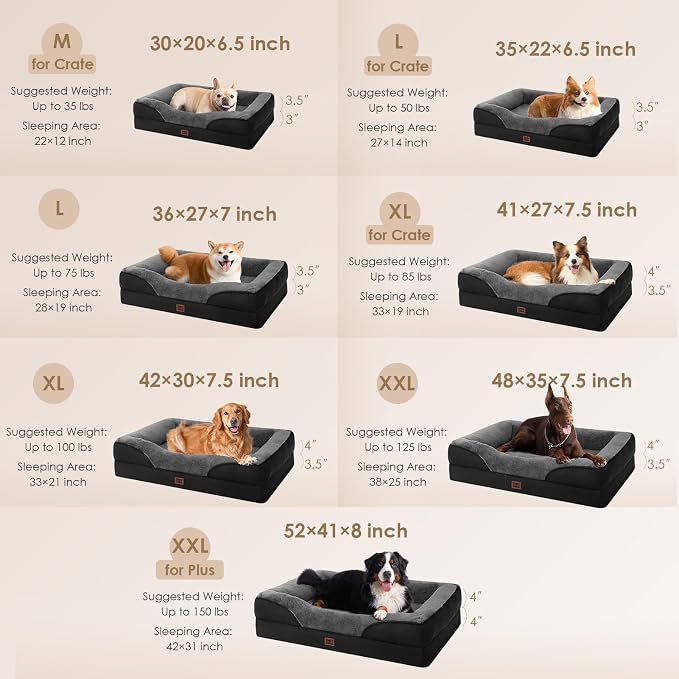 EHEYCIGA Orthopedic XXL Dog Bed - Image 5
