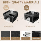 EHEYCIGA 42x42x26 Inches Puppy Playpen Without Top Cover - Image 3