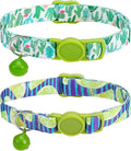SOLMOONY Cute Cat Collar for Girl Boy, Colorful Breakaway Cat Collars by SOLMOONY
