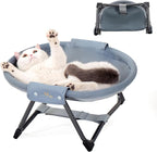 KITTY KINGDOM Elevated Cat Hammock Bed, Foldable No-Assembly Cat Bed by Unknown