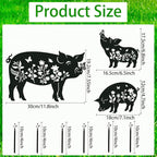Pig Metal Garden Stakes Yard Decor, Lawn Ornaments - Image 2