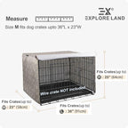 Explore Land Pattern Dog Crate Cover - Image 2