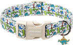 DOGWONG Dinosaur Dog Collar-Cute Green Dinosaur Dog Collar by DOGWONG