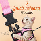 Dooradar Cat Harness and Leash Set, Escape Proof Safe Adjustable Kitten Vest - Image 4