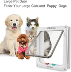CEESC Extra Large Cat Door, Weatherproof, ABS Material, 4-Way Locking Flap - Image 5