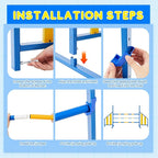 Agility Wing Jumps with Bar Dog Training Hedge Metal Frame Adjustable Pet - Image 4