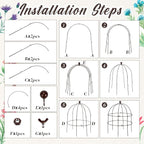 BreezeHug 3 Pack 24 H Peony Cage Climbing Plant Trellis Bird Cage Plant Support - Image 3
