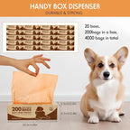 Sherr 20 Boxed Rolls 4000 Counts Dog Poop Bags Bulk Leak Proof Dog Waste Bags - Image 3