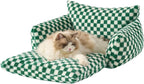 Hollypet Cat Bed Fluffy Plush Mutifuctional Double-Layer Soft Pet Couch - Image 2