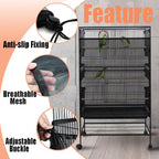 Bird Cage Seed Catcher, Large Birdcage Net Cover, Bird Cage Accessories - Image 4